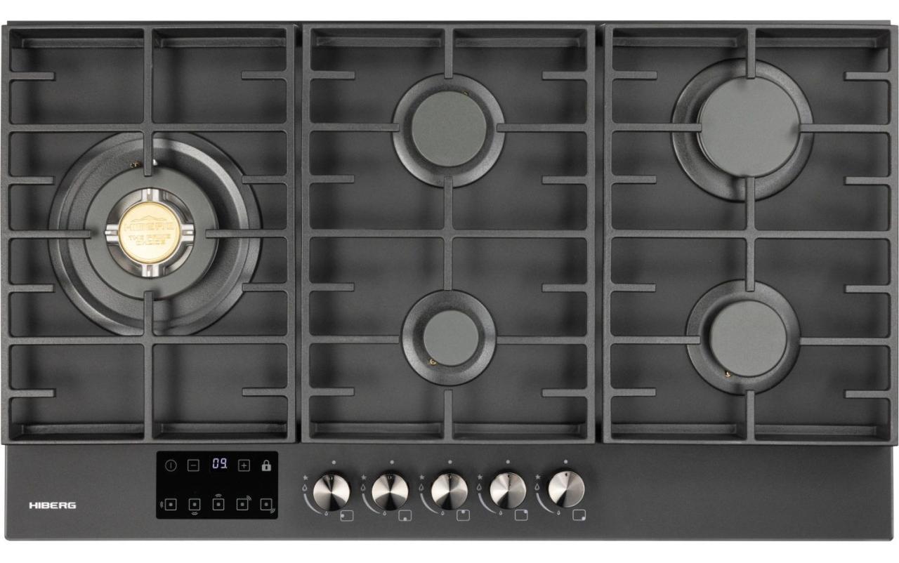 Газовая варочная поверхность HIBERG VM 9255 B RU