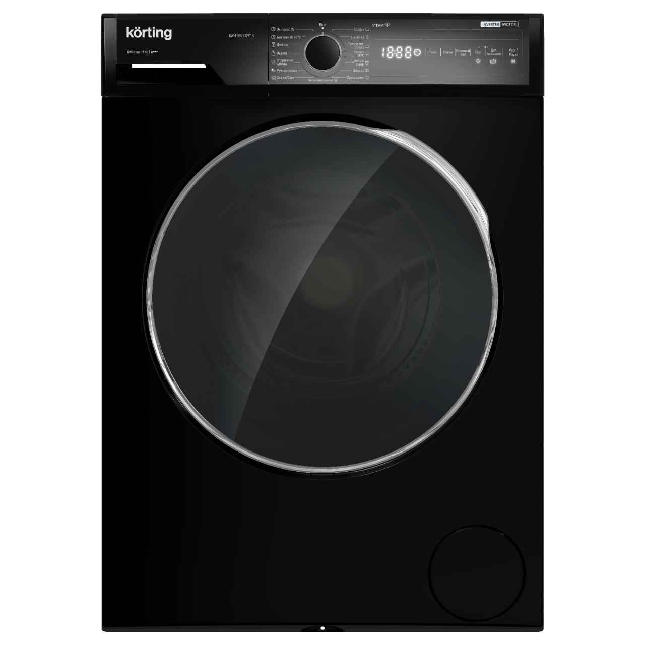 Отдельностоящая стиральная машина с паром Korting KWM 58ILS1297 N RU