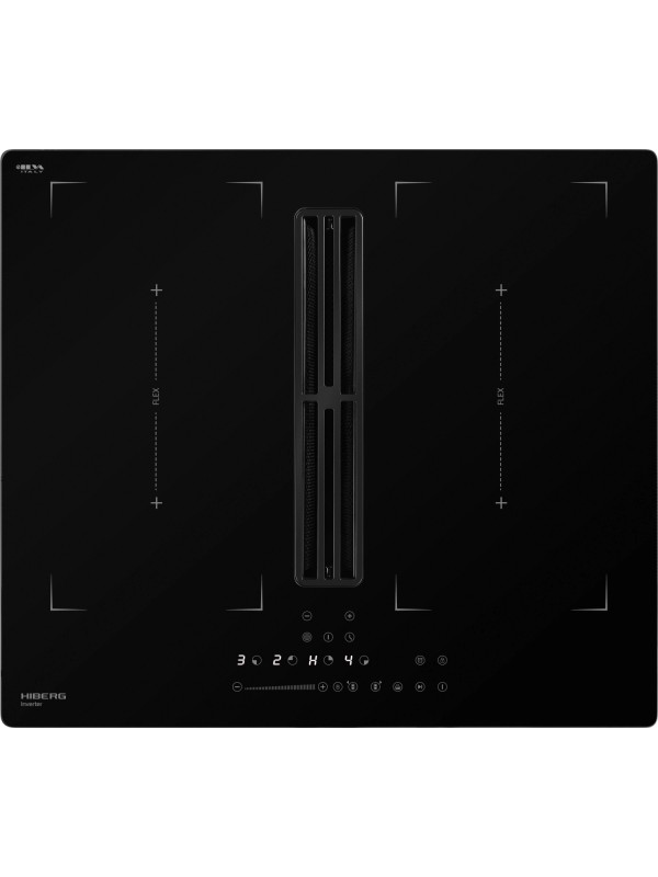 Индукционная панель с вытяжкой HIBERG i6-VM8 MB (60см) RU